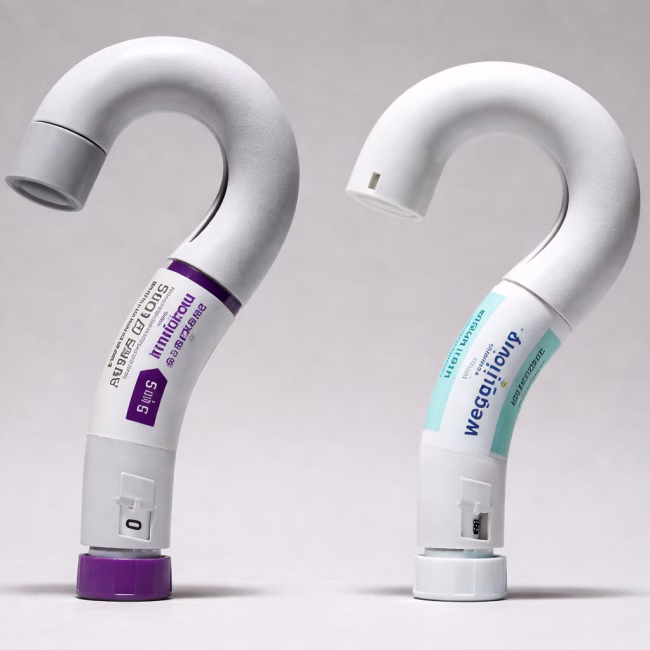 Weight loss injection price comparison in the UK showing Mounjaro and Wegovy costs from regulated UK providers